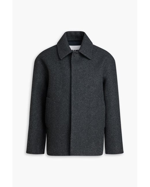 Jil Sander Black Wool-Felt Jacket for men