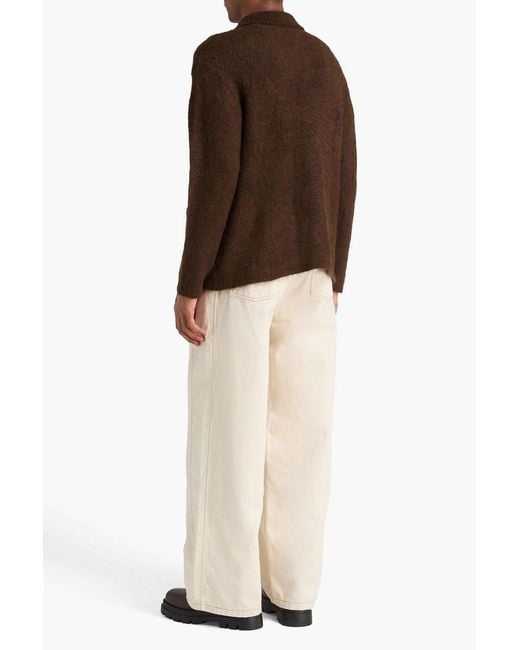 The Elder Statesman Brown Alpaca-blend Cardigan for men