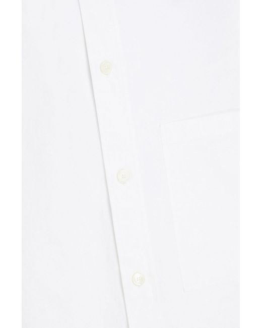 Valentino Garavani Oversized-hemd aus baumwollpopeline in White für Herren