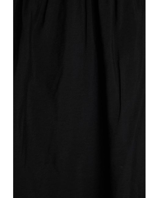 Jonathan Simkhai Black Amora Cutout Mousseline Maxi Dress