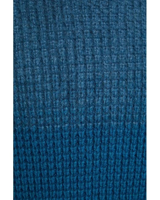 Erdem Caspian pullover in waffelstrick in Blue für Herren
