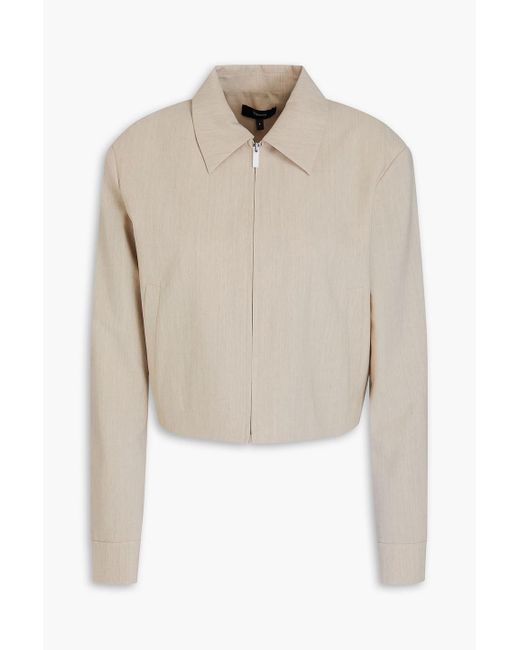 Theory Natural Cropped Wool-blend Jacket