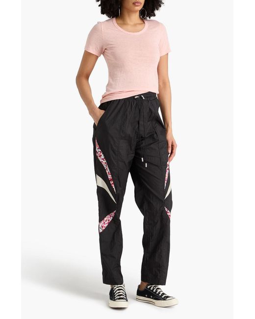 Isabel Marant Black Dexton Shell Tapered Pants