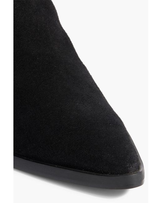 FRAME Black Carson Suede Chelsea Boots