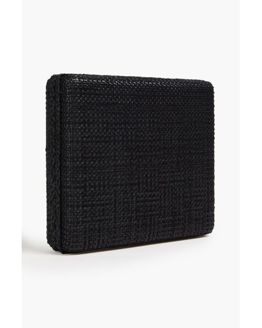 Totême  Black Clutch aus tweed
