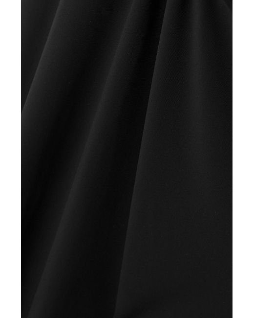 Dodo Bar Or Black Sherly One-shoulder Cutout Stretch-jersey Midi Dress
