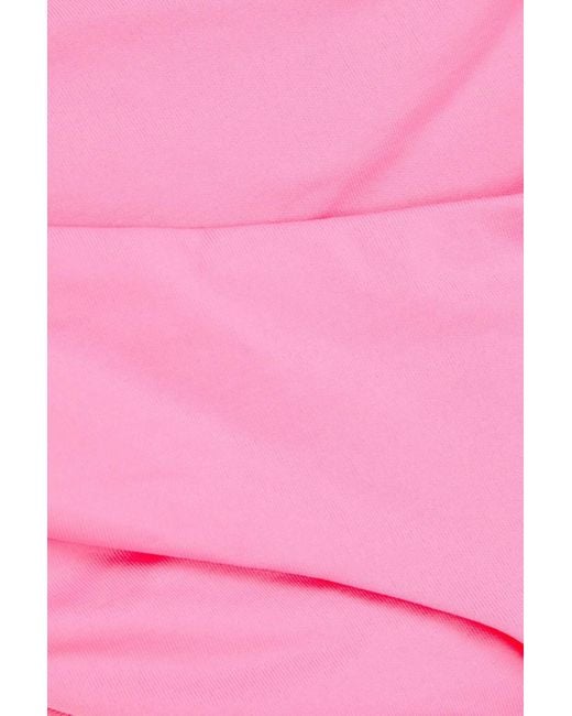 Melissa Odabash Pink Hamburg Ring-Embellished Low-Rise Bikini Briefs