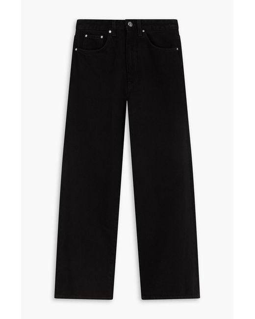 Totême  Black High-rise Kick-flare Jeans