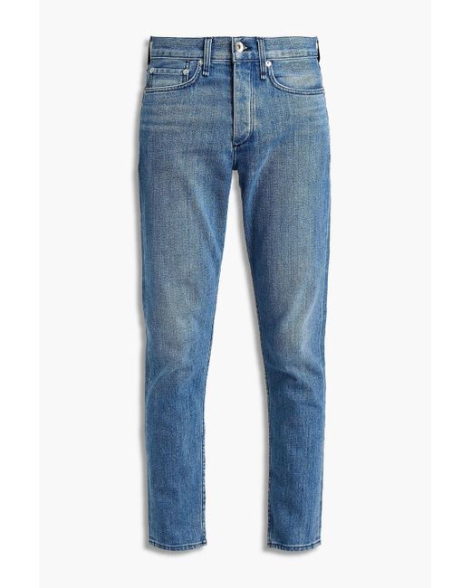 Rag & Bone Blue Slim-fit Faded Denim Jeans for men