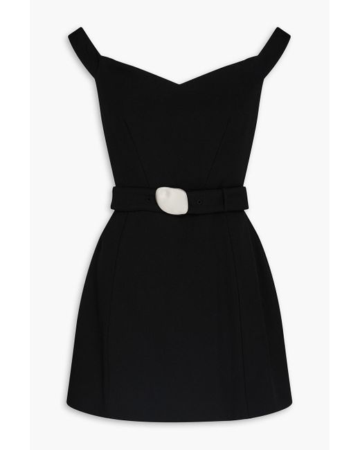 Nicholas Black Off-the-shoulder Stretch-crepe Mini Dress