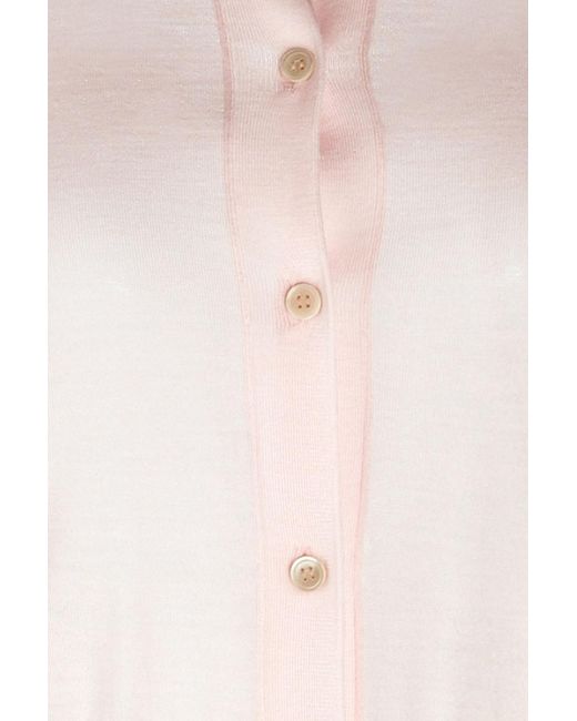 Marni Pink Zweifarbiger cardigan aus wolle