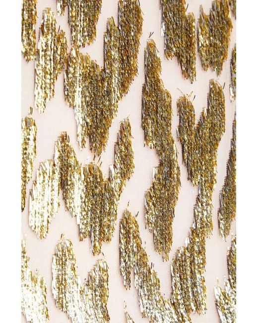 Jonathan Simkhai Natural Shivon Fil Coupé Lurex And Silk-blend Wide-leg Pants