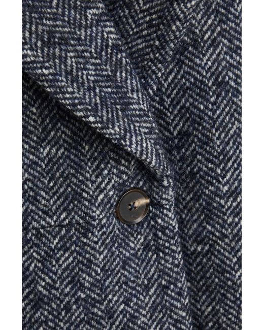 Christopher Esber Black Luminare Herringbone Tweed Blazer