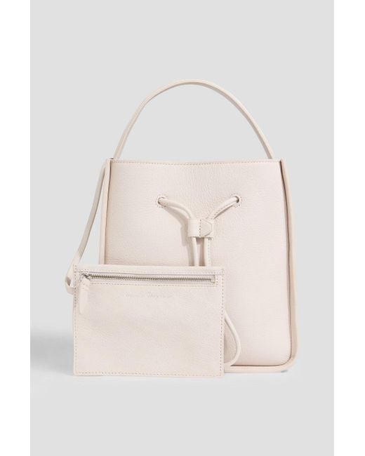 3.1 Phillip Lim Natural Soleil Small Pebbled-Leather Bucket Bag