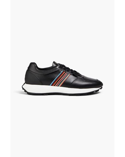 Paul Smith Black Eighty Five Leather Sneakers for men