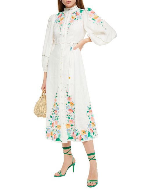 Zimmermann Fiesta Belted Embroidered 