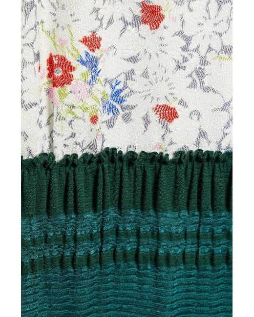 Missoni Multicolor Tiered Printed Crochet-knit Maxi Dress