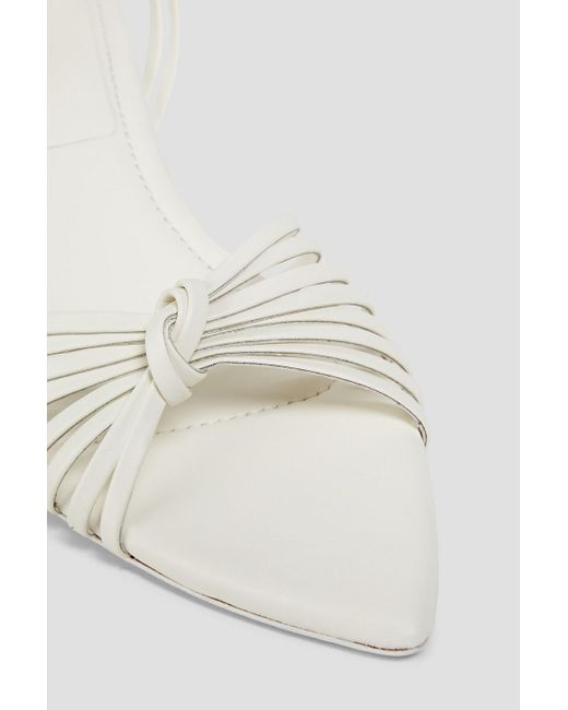 3.1 Phillip Lim White Knotted Leather Sandals