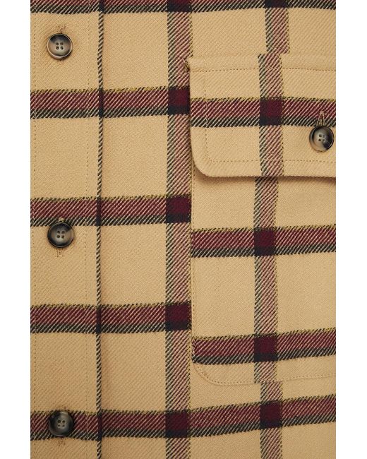 Isabel Marant Natural Yarol Checked Cotton-Flannel Shirt for men