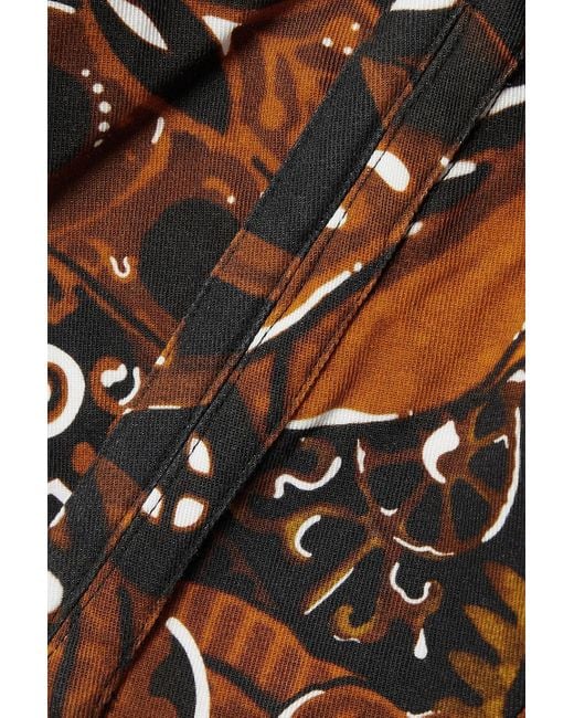 Mara Hoffman White Juana Off-the-shoulder Cropped Printed Tm Lyocell Top