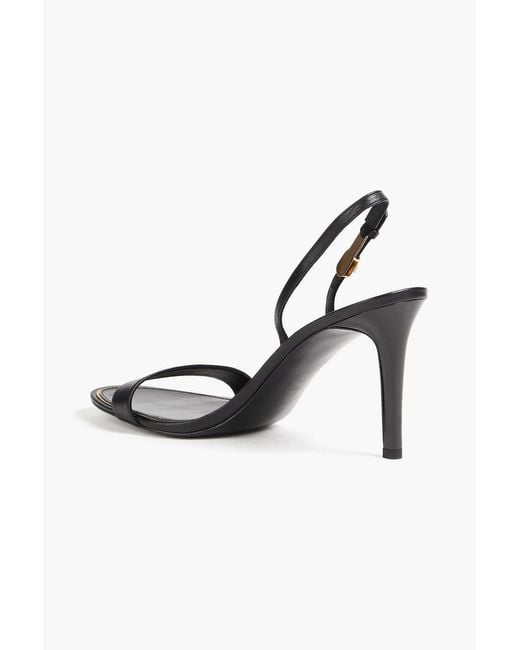 Tory Burch Metallic Leather Slingback Sandals