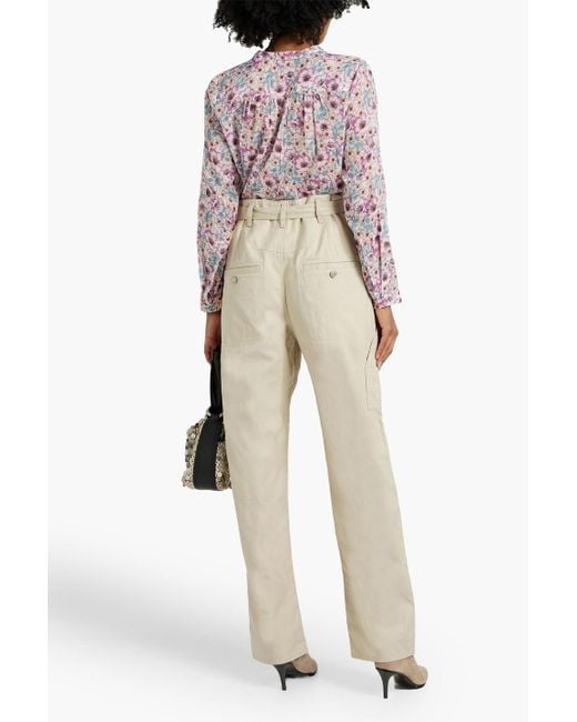 【関税&送料込】Isabel Marant Emmy Cotton Baggy Trousers Isabel Marant - Ekla linen and cotton suspender pants Isabel