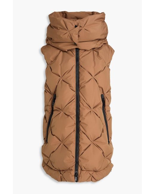 Goldbergh Brown Alma Quilted Shell Down Vest