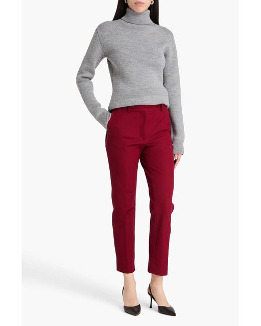 Joseph Red Coleman Stretch-gabardine Slim-leg Pants