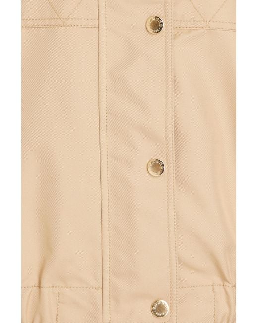 Sandro Natural Santander Cotton-blend Gabardine Hooded Jacket