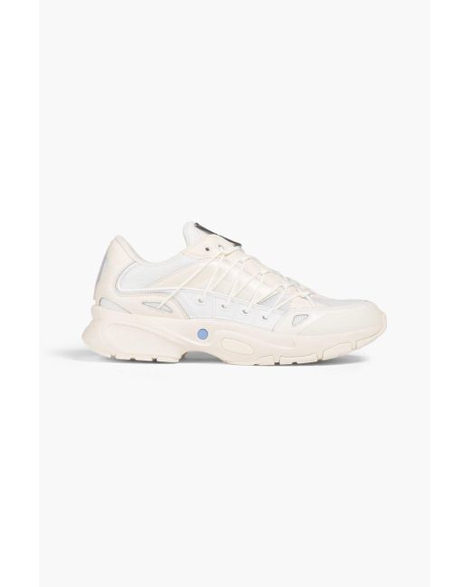 McQ Alexander McQueen White Aratana Leather And Mesh Sneakers for men