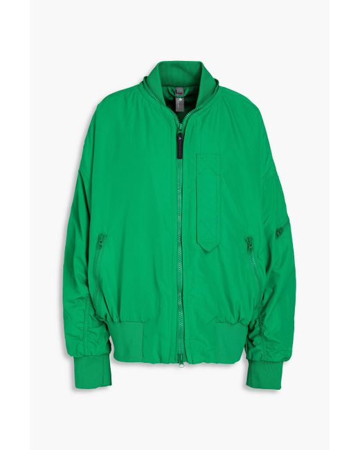 Adidas By Stella McCartney Green Shell Bomber Jacket