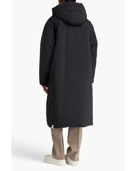 Jil Sander Black Shell Hooded Down Coat for men
