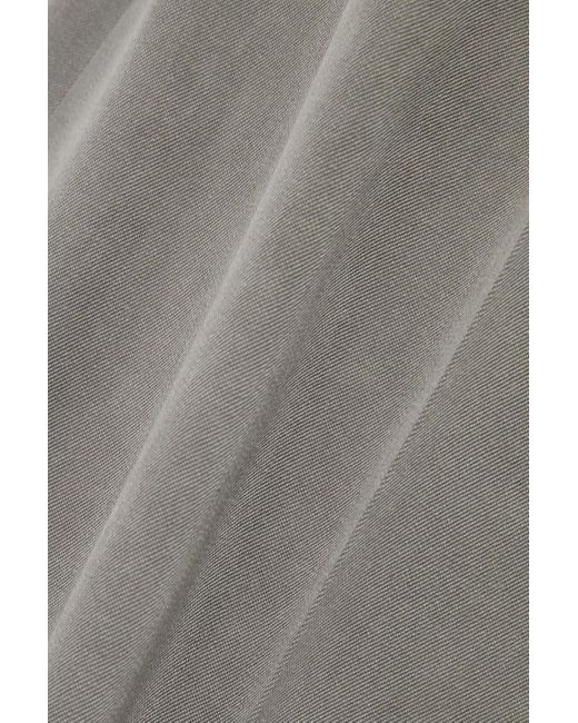 Chloé Gray Pleated Wool-twill Wide-leg Pants