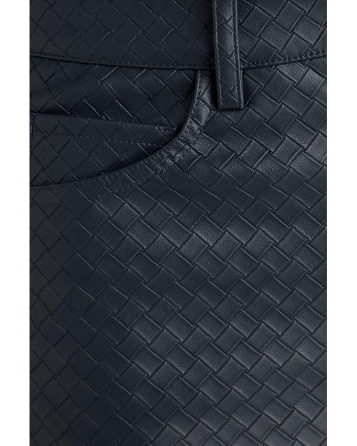 ROTATE BIRGER CHRISTENSEN Blue Woven Wide-Leg Pants