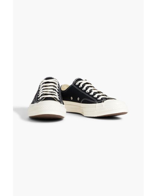 COMME DES GARÇONS PLAY Black Chuck 70 Printed Canvas Sneakers for men