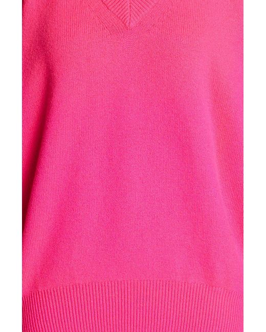 Victoria Beckham Pink Cashmere-blend Sweater