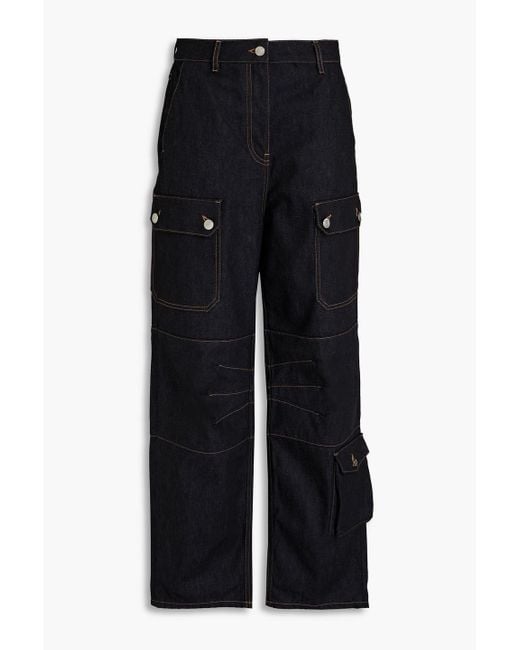 REMAIN Birger Christensen Black Hoch sitzende jeans mit geradem bein