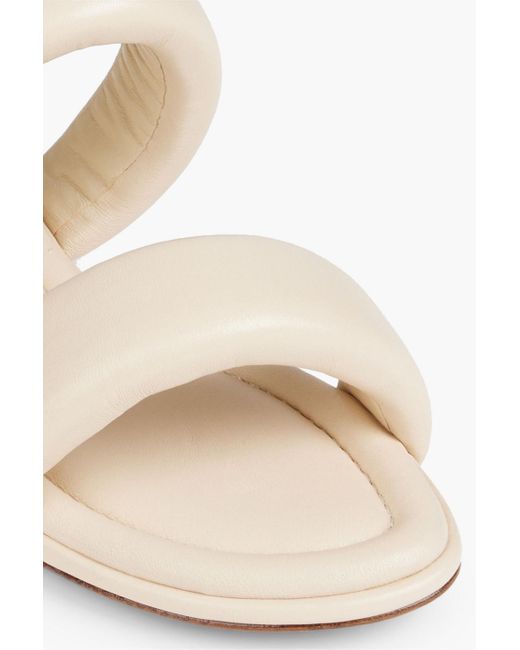 Alexandre Birman White Lilla Padded Leather Sandals