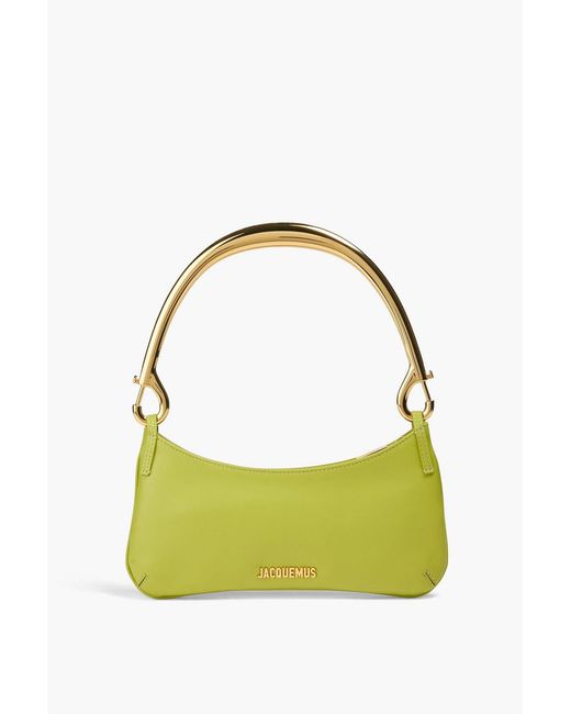Jacquemus Yellow Le Bisou Mousqueton Leather Tote