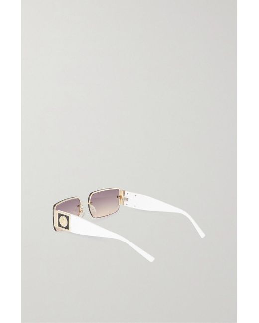 Le Specs Pink What I Need Square-Frame Acetate And-Tone Sunglasses