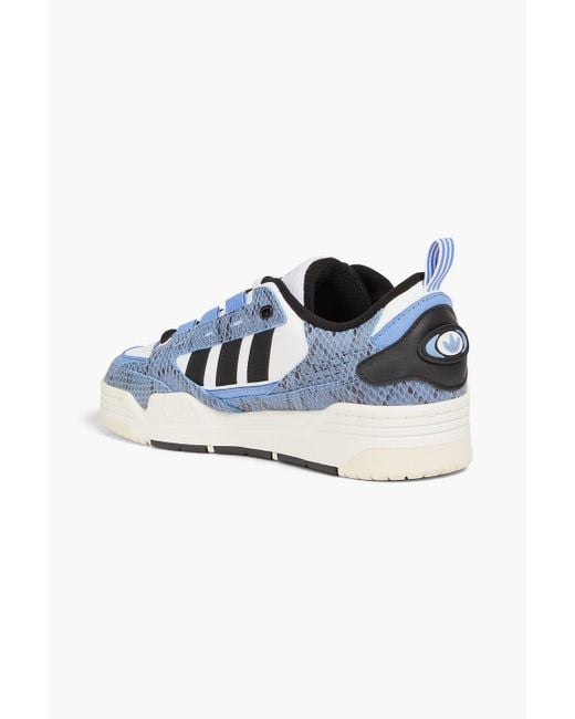 Adidas Originals Adi2000 sneakers aus glattleder und leder mit schlangeneffekt in Blue für Herren