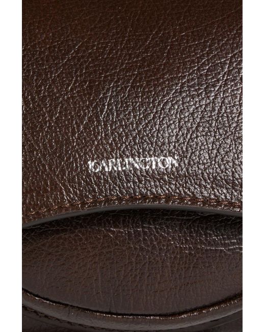 16Arlington Brown Kiks Pebbled-leather Shoulder Bag
