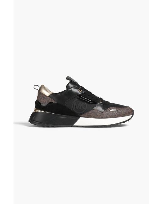 michael kors theo canvas trainer