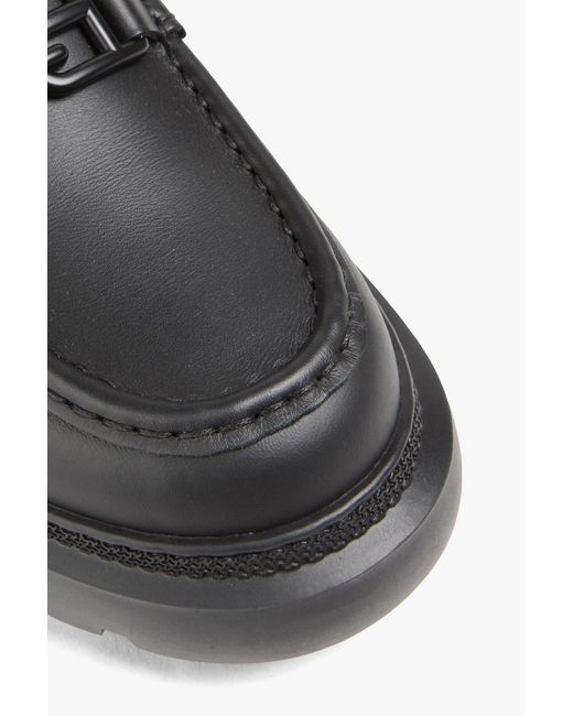 Bally Black Gioia Leather Loafers