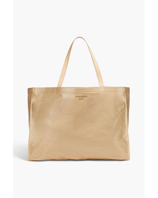 Acne Natural Coated Canvas Tote