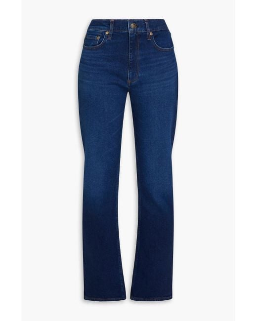 Rag & Bone Blue Peyton High-Rise Bootcut Jeans