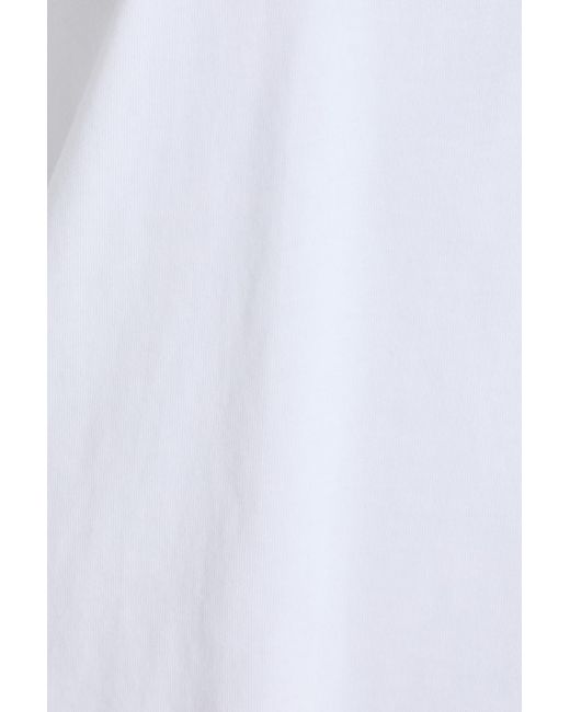 Loulou de Saison Natural Masal Cropped Pima Cotton-jersey Top