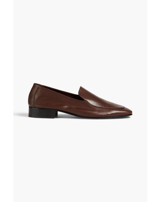 Sandro Brown Leather Loafers for men
