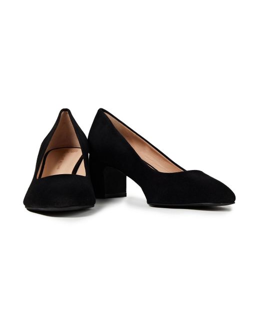 stuart weitzman black suede pumps