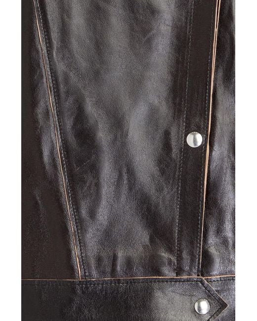 IRO Black Shona Leather Biker Jacket